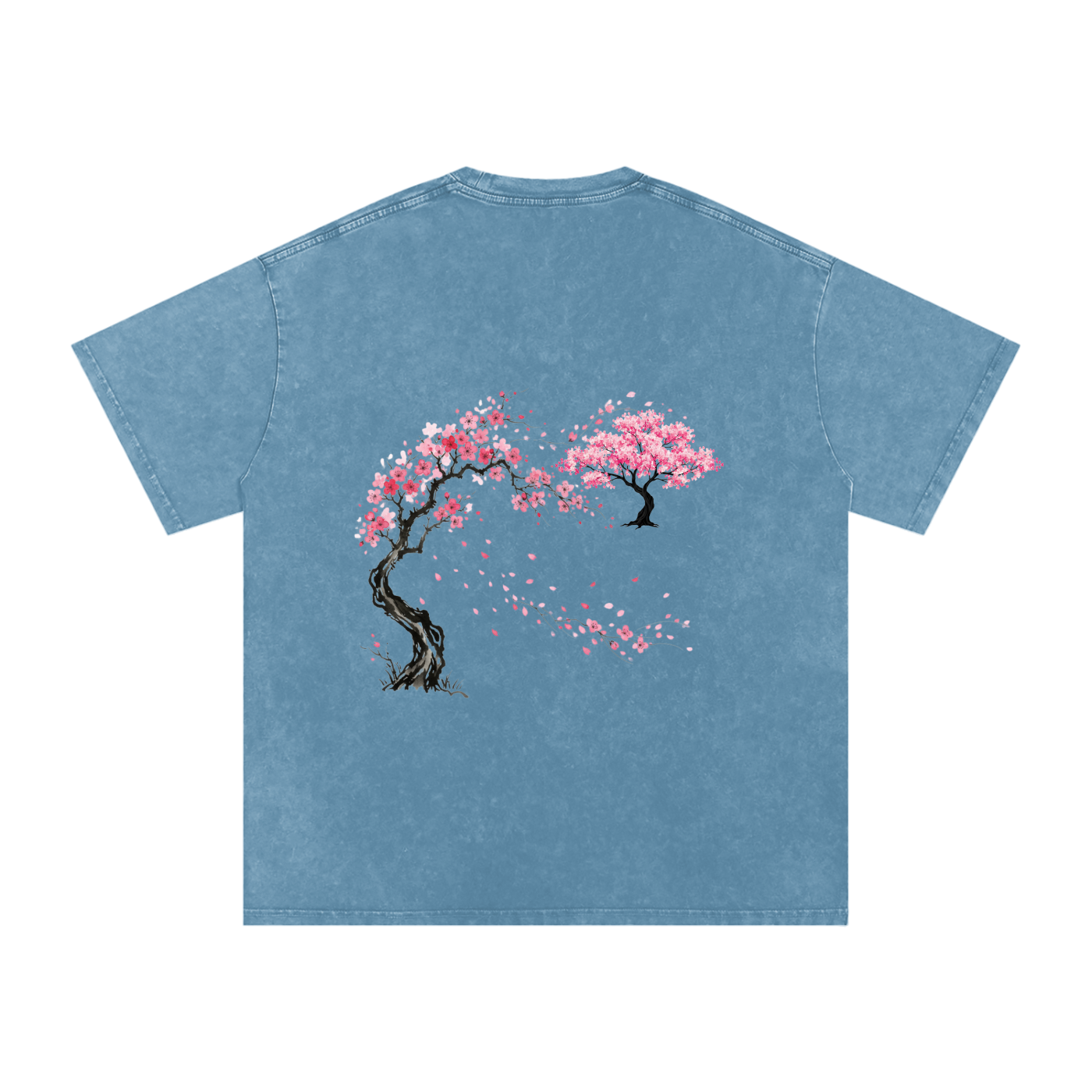 Snow Washed Oversized Cotton T-Shirt