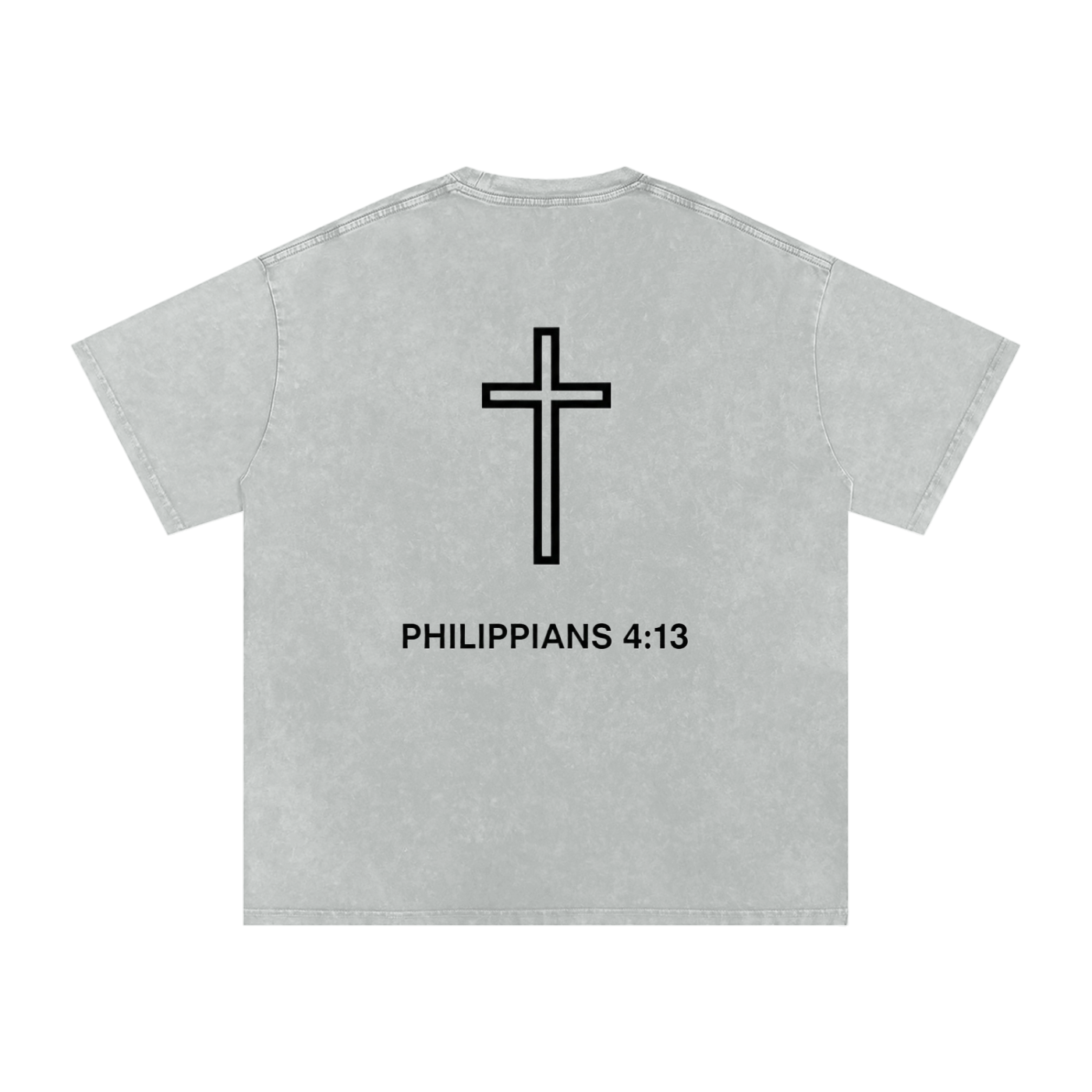 Snow Washed Oversized Cotton T-Shirt