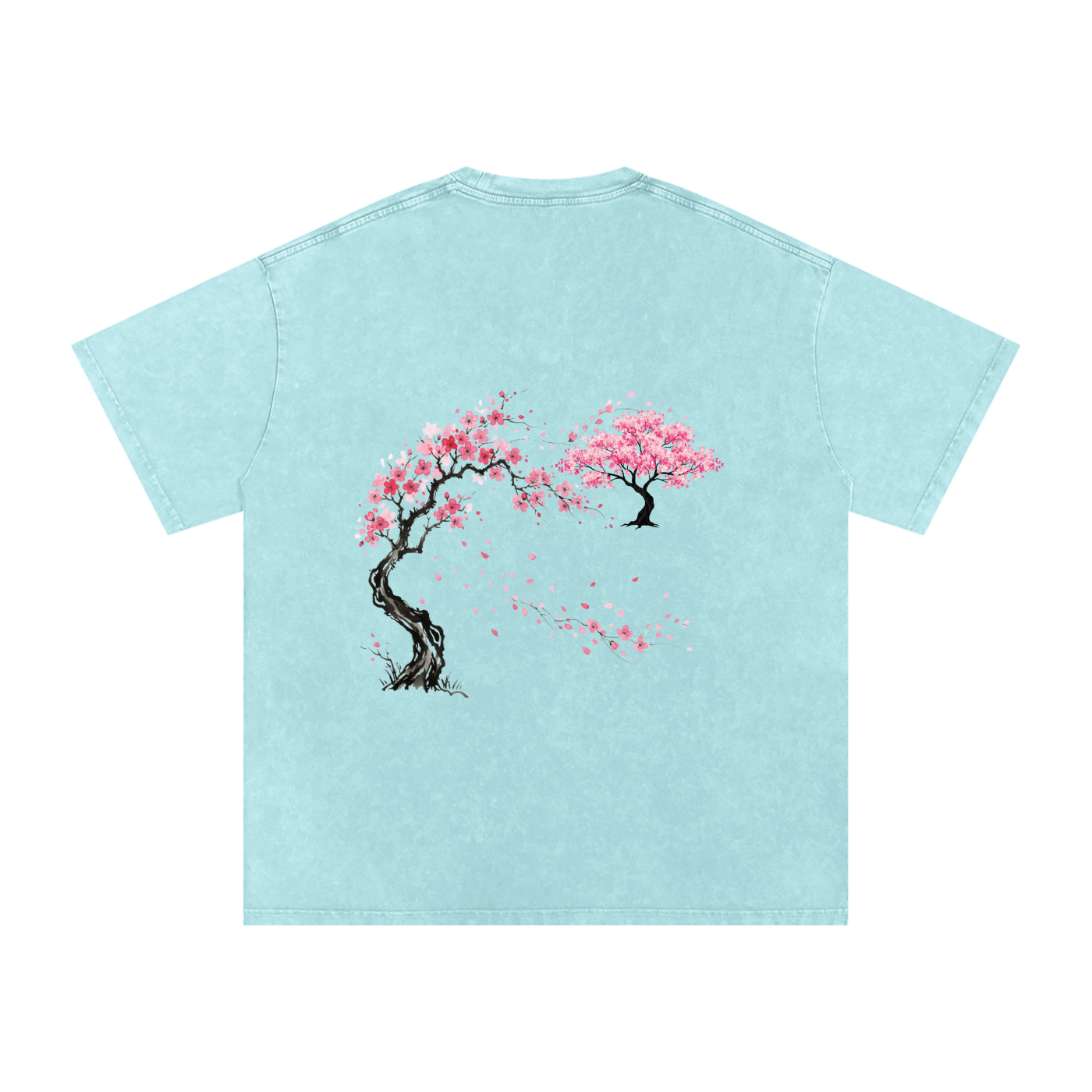 Snow Washed Oversized Cotton T-Shirt