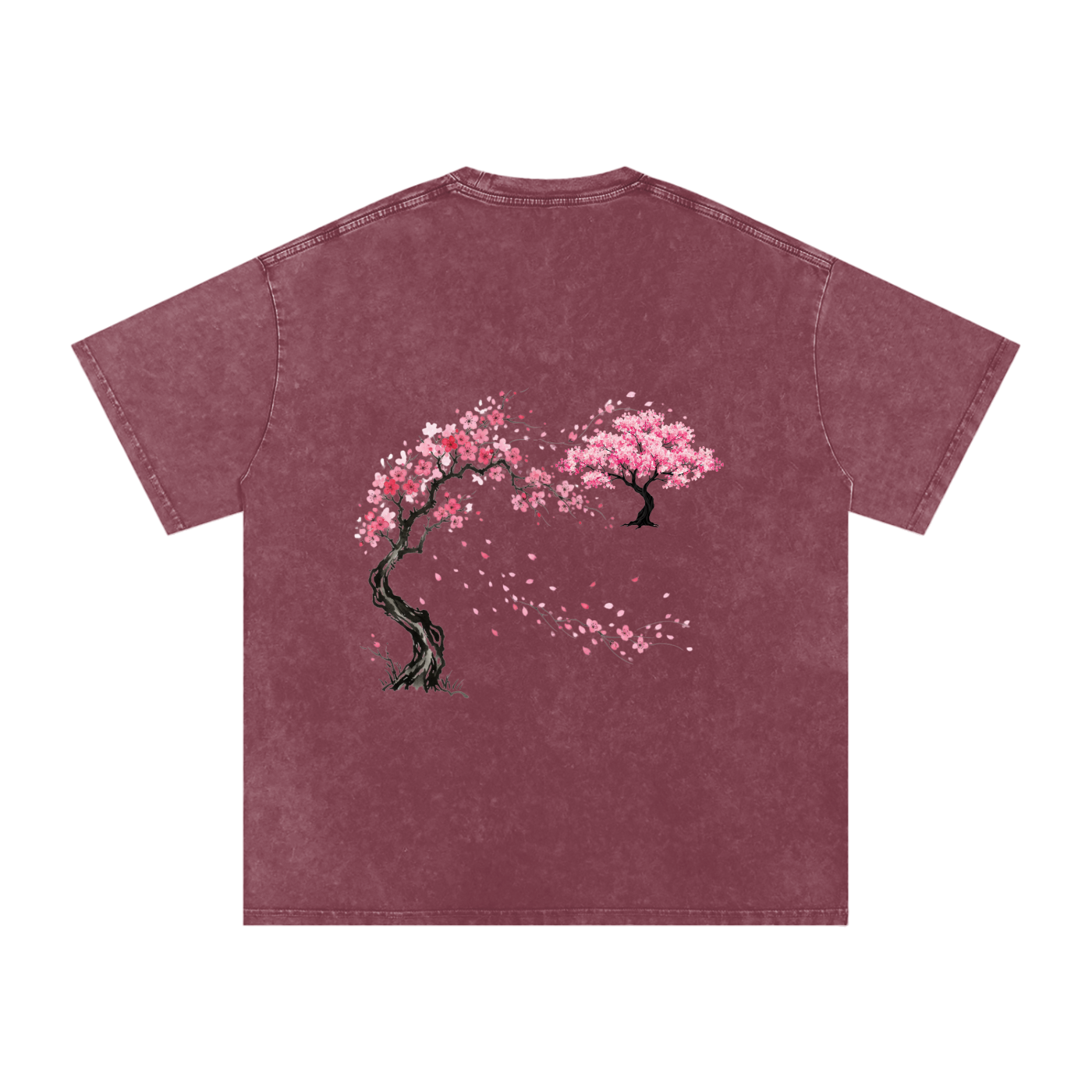 Snow Washed Oversized Cotton T-Shirt